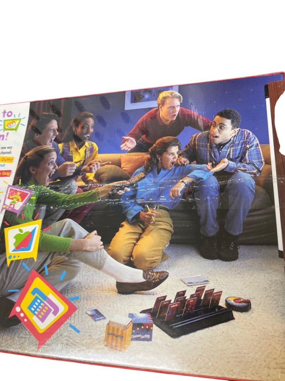Milton Bradley Channel Surfing 1994 vtg family interactive card game SKU 10-666 - Picture 6 of 8